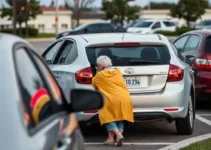 carro despenca de estacionamento