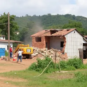 demolição de casas no Campo Belo