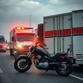motociclista em estado grave