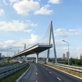 passarela na Rodovia Miguel Melhado Campos