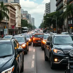 trânsito impedido no Centro de Campo Belo