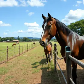 fazenda de cavalos do Exército