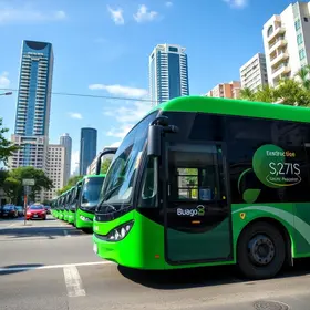 recarga de ônibus elétricos
